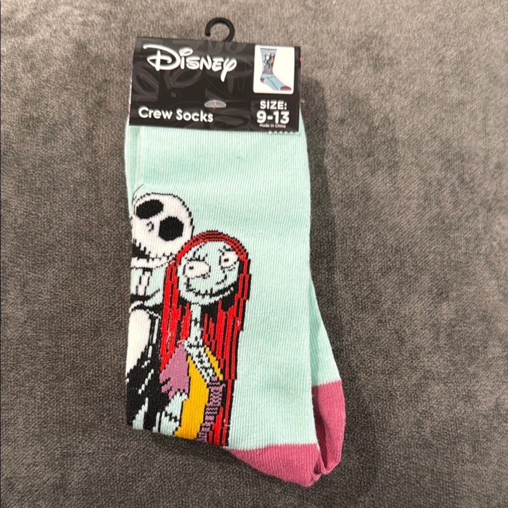 Disney Nightmare Before Christmas Crew Socks with Jack & Sally